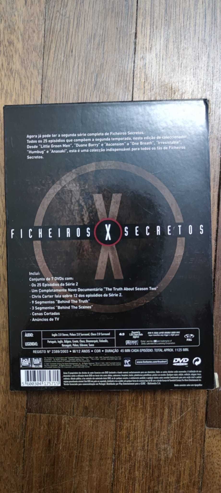 Segunda temporada completa de Ficheiros Secretos (The X-Files) em DvD