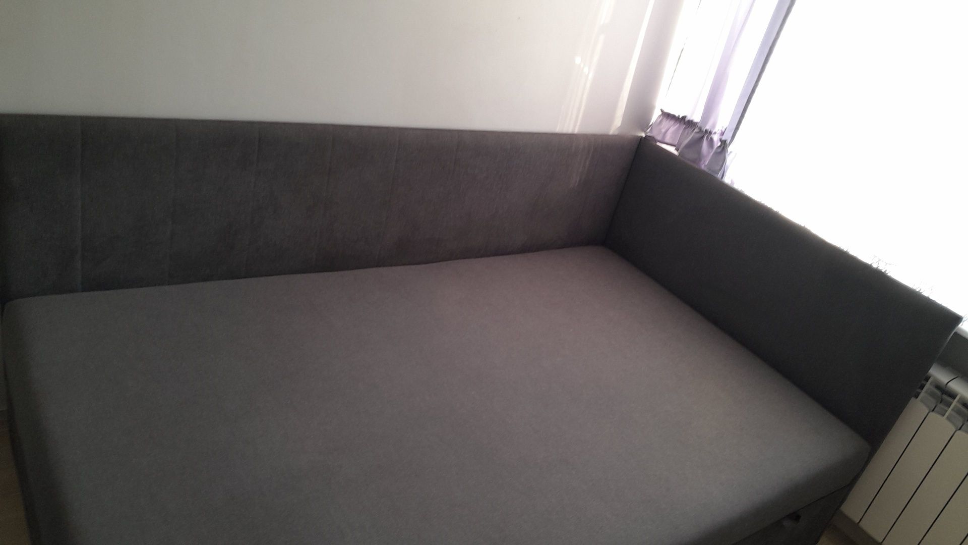 Łóżko 120x200  grafitowe