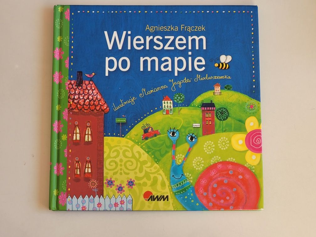 WIERSZEM PO MAPIE książka Agnieszka Frączek
