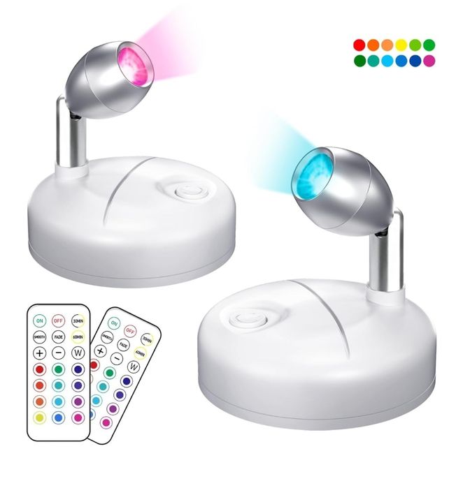 Точечные светильники RGB с пультом, диммером и таймером Klarlight