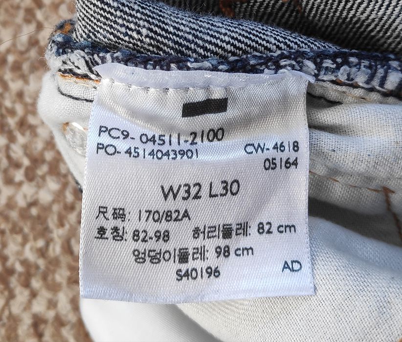 Levi's 511 джинсы slim fit оригинал W34 L30