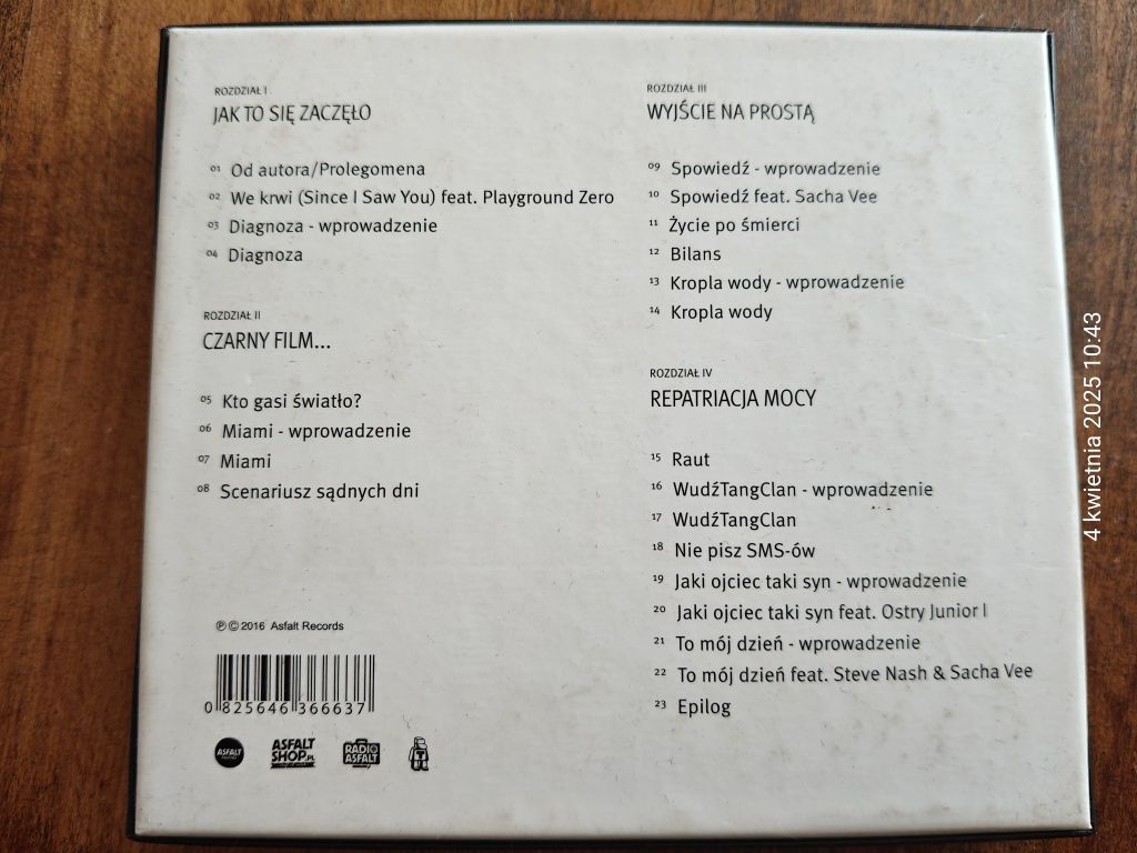 Album CD O.S.T.R Życie po śmierci