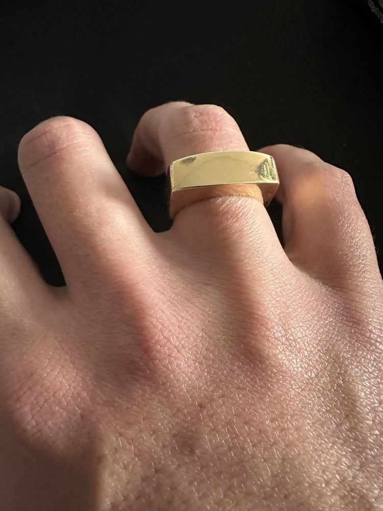 Anel ouro italiano 18k maciço