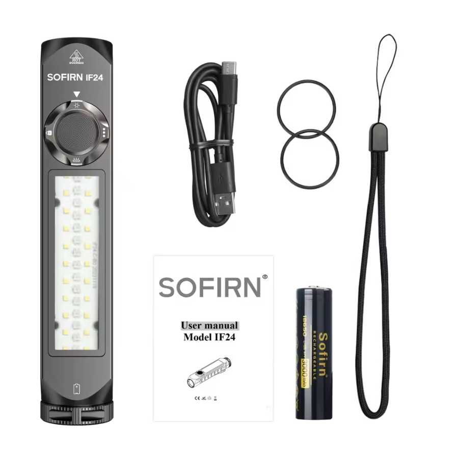 Ліхтар SOFIRN IF24\RGB\SST40-2000lm\USB-C\АКБ Sofirn 3000ma