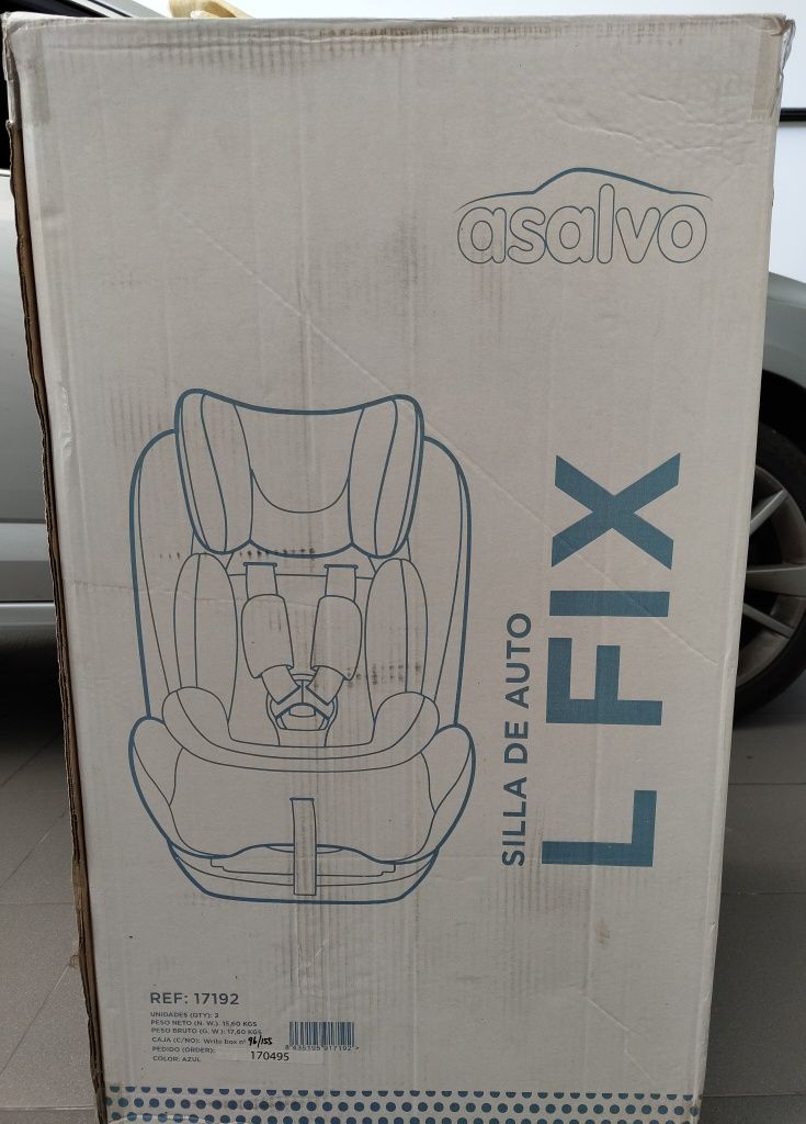Cadeira auto A SALVO L-FIX ( I, II, III) Azul