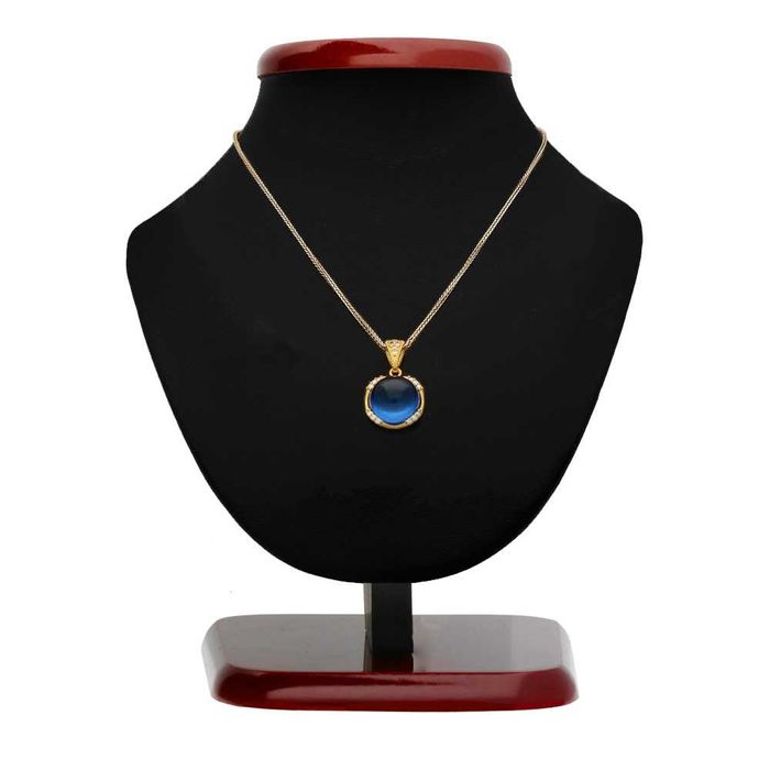 Pozłacana zawieszka z bursztynem - Półkula pr.925