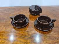 Conjunto café cerâmica vidrada