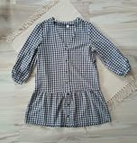 Luźna sukienka w drobną kratkę  38/40 H&M