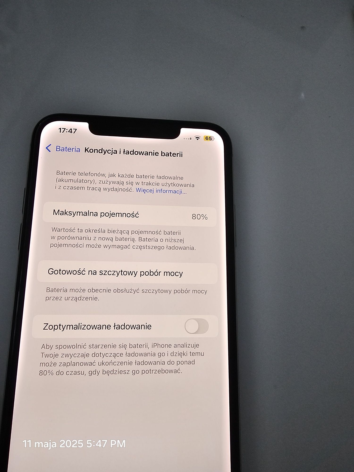 Iphone xs max 256 GB biały