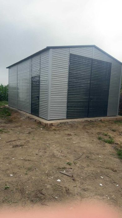 Garaż blaszany 5x7 Montaż Producent pod wymiar garaż blaszak 6x8 7x11