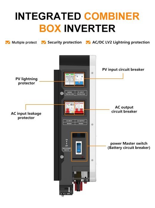 Гібридний інвертор FCHAO 4.2 kw battеry 24v