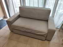 Sofá cama cinza VILASUND 2 lugares IKEA