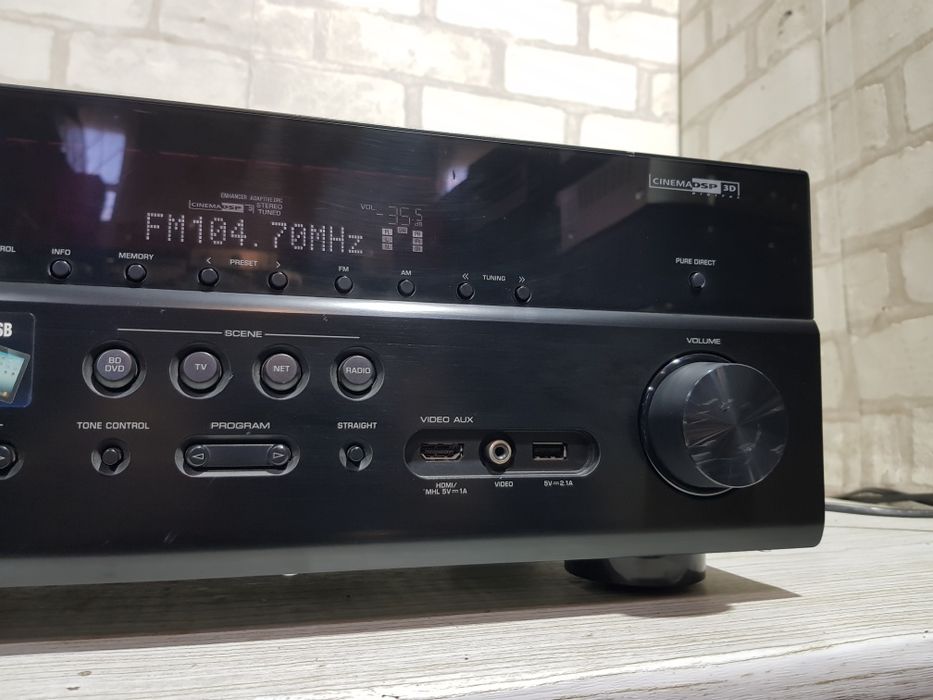 7.2 AV ресивер YAMAHA RX-V675, *7x125, HDMI, USB, 4K, б/у з Німеччини