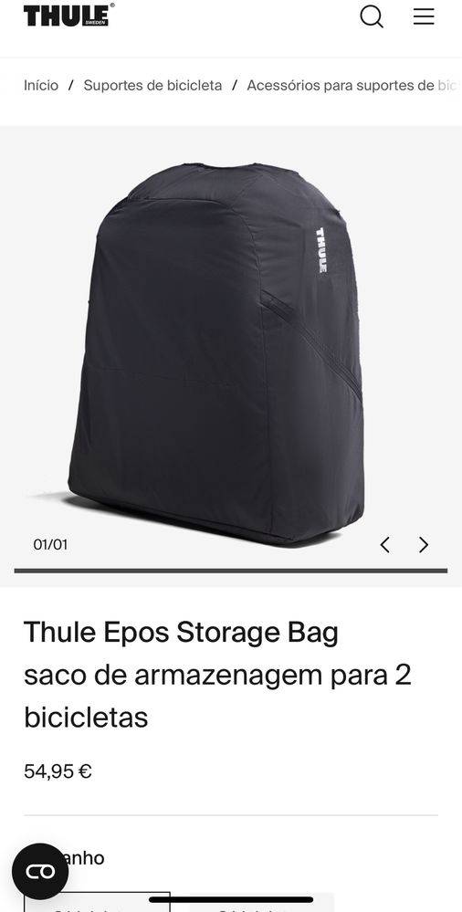 Thule Epos suporte de 2 bicicletas para bola de reboque  dobrável