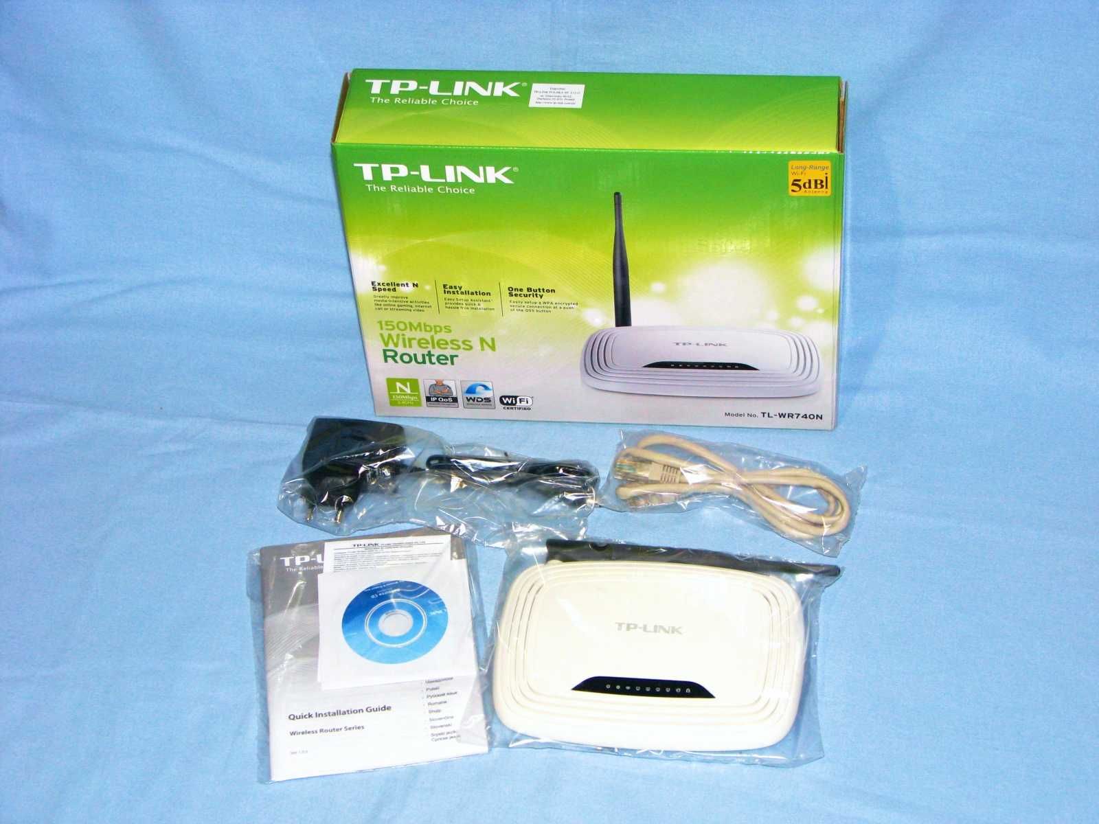 Nowy Router WiFi TP-LINK Fabryczny Komplet DSL RJ45