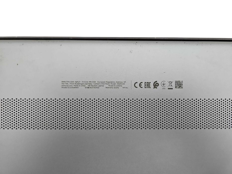 Laptop Hp Pavilon 15-CC502NGW 8/1000GB NTEL I5-7200U Opis!