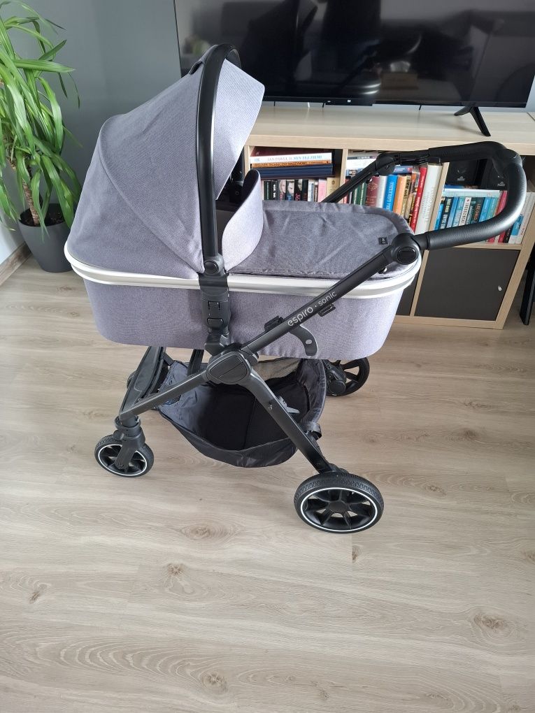 Wozek spacerowy z gondolą 2w1 espiro sonic gel z gondolą una