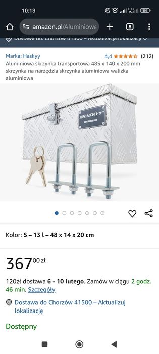 Skrzynka aluminiowa husky