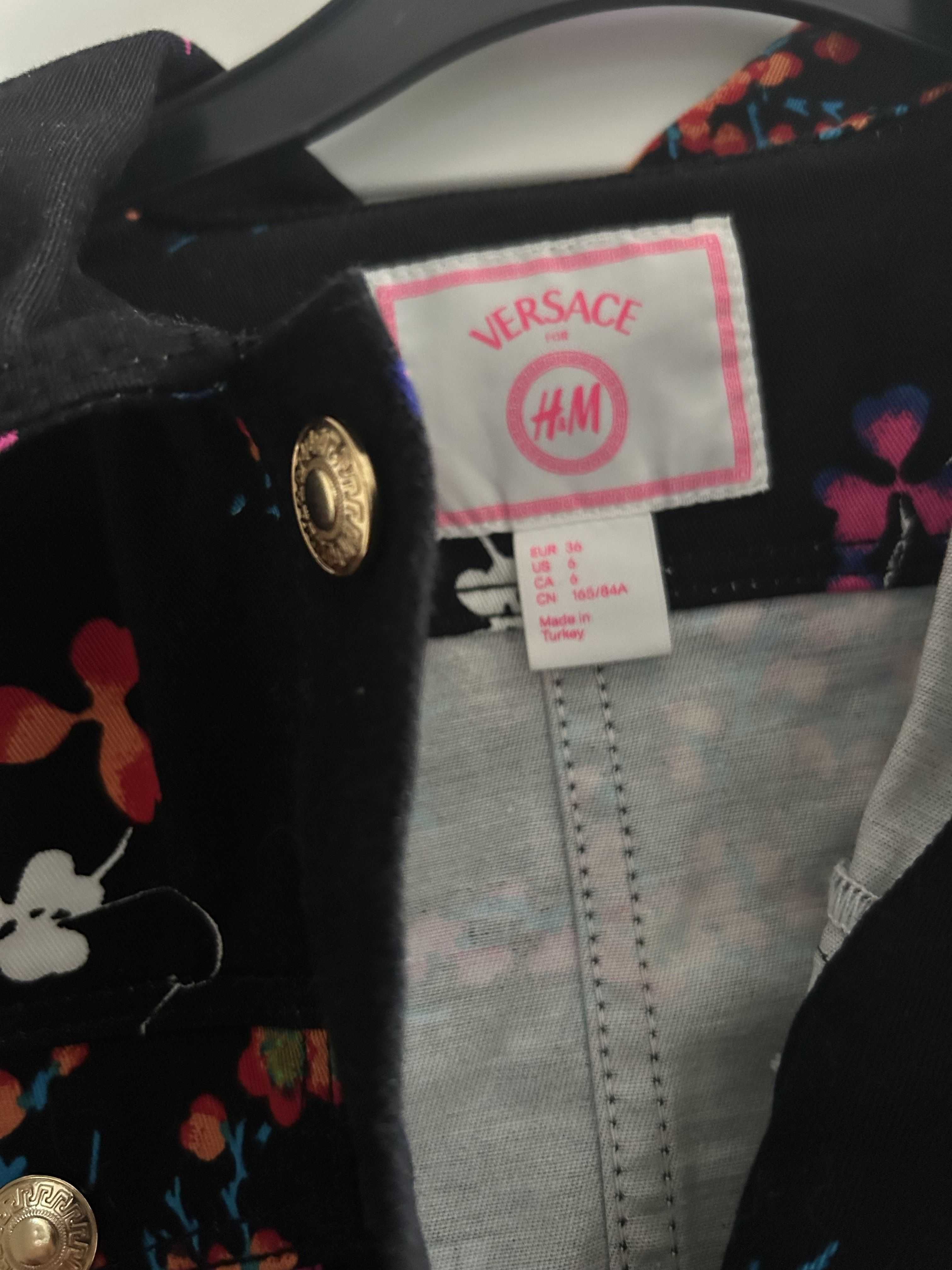 Kurtka jeansowa Versace dla H&M rozm 36