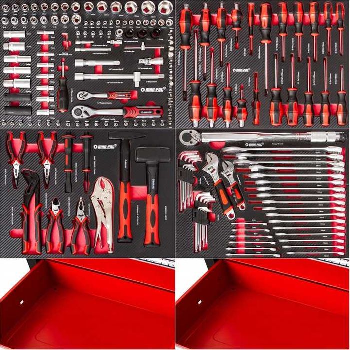 Szafka wózek narzędziowy serwisowy NARZĘDZIA PREMIUM KPL 183 el