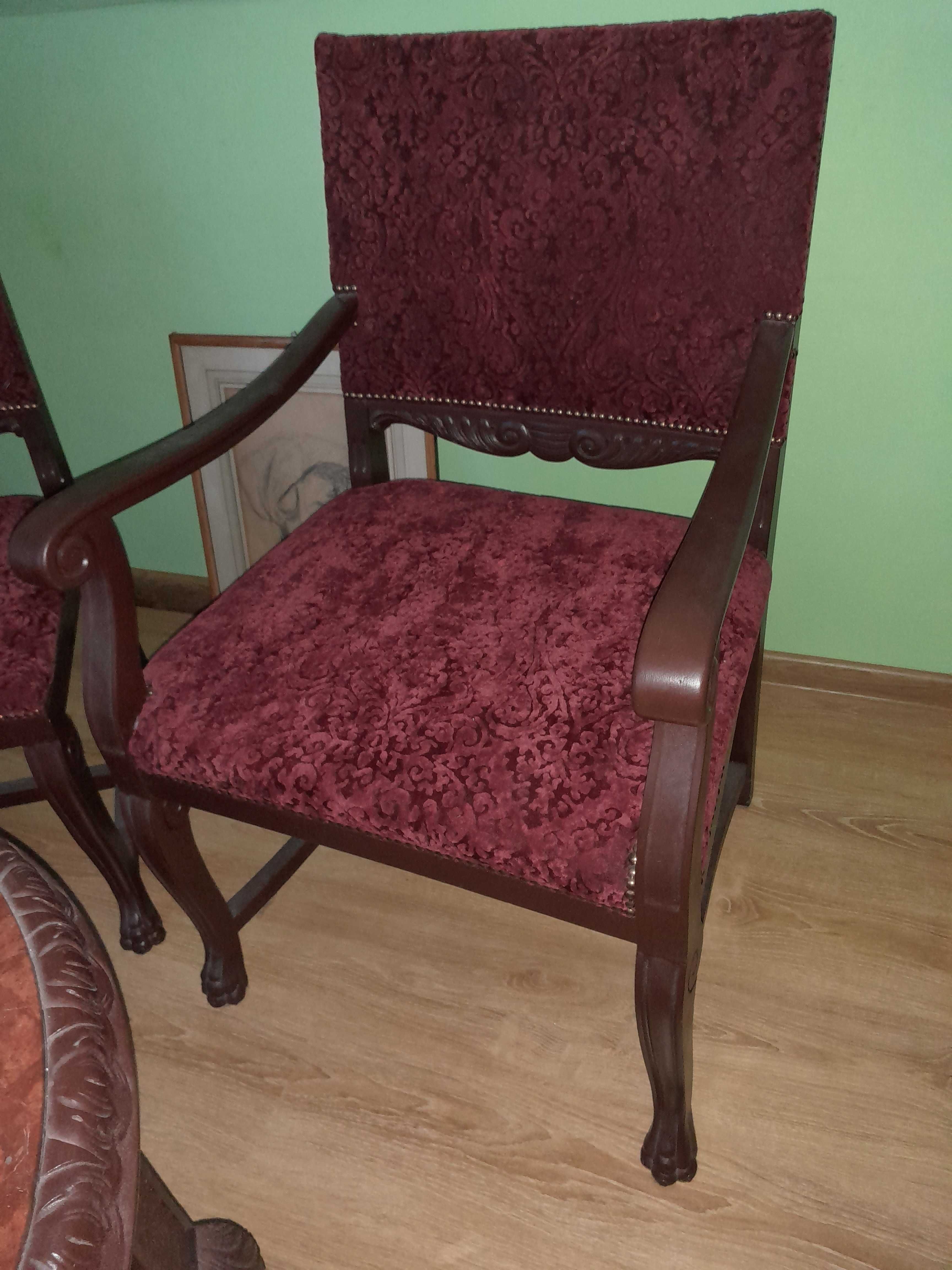Stolik marmur z krzesłami