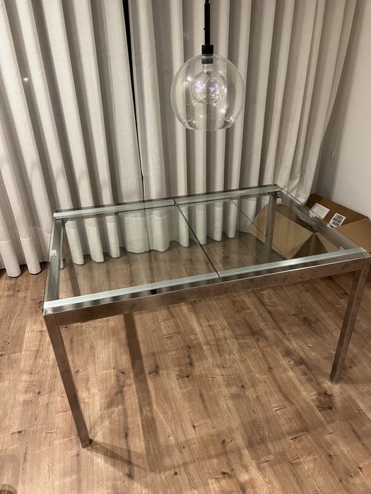 Mesa de vidro jantar extensivel