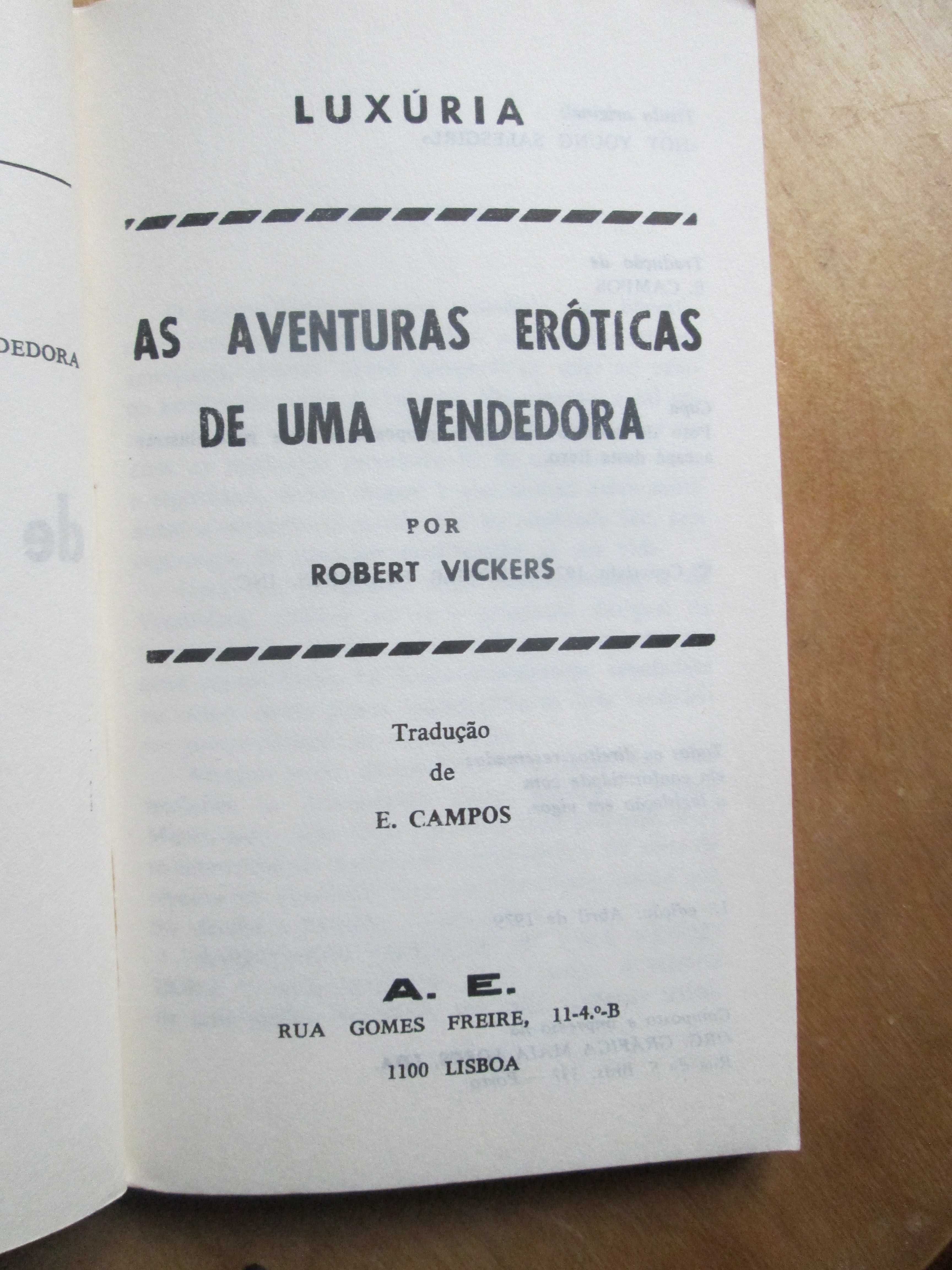 As Aventuras Eróticas de uma Vendedora, de Robert Vickers