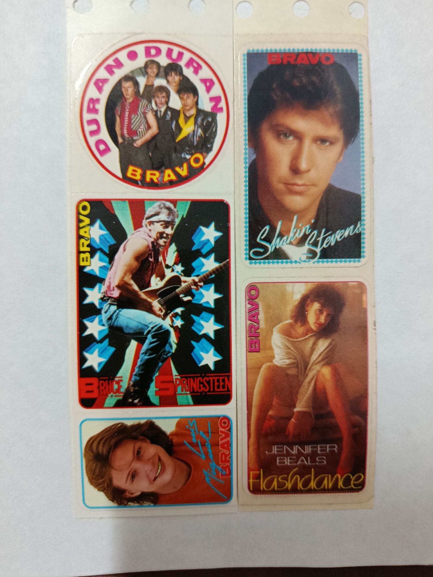 Lote de AUTOCOLANTES Musicais ( Anos 80 )