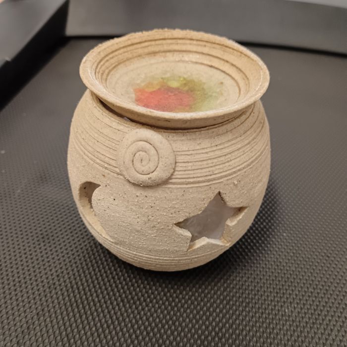 Suporte vela com difusor em cerâmica