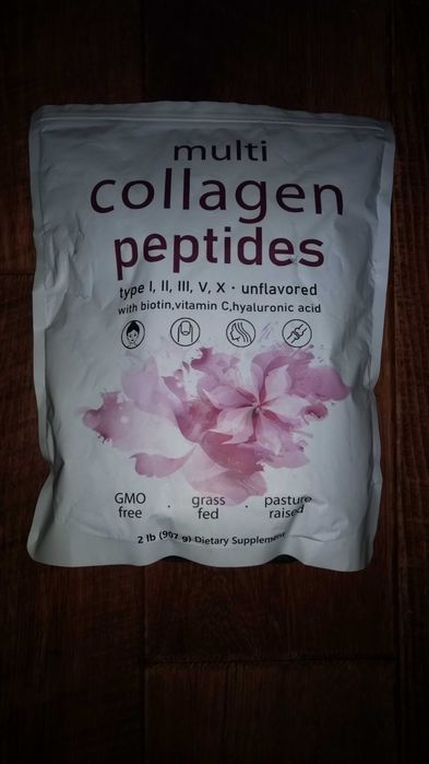 Kolagen I II III V X  Biotyna +Wit C + Kwas hialuronowy w proszku 934g