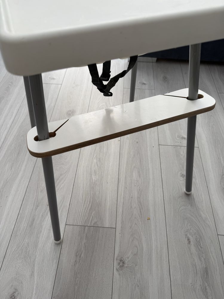Fotelik krzesełko Ikea Antilop + stolik + podnóżek