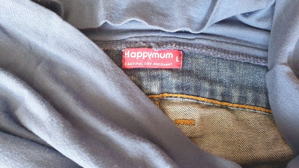 [Roz.L] spodnie jeansowe ciążowe,  happymum