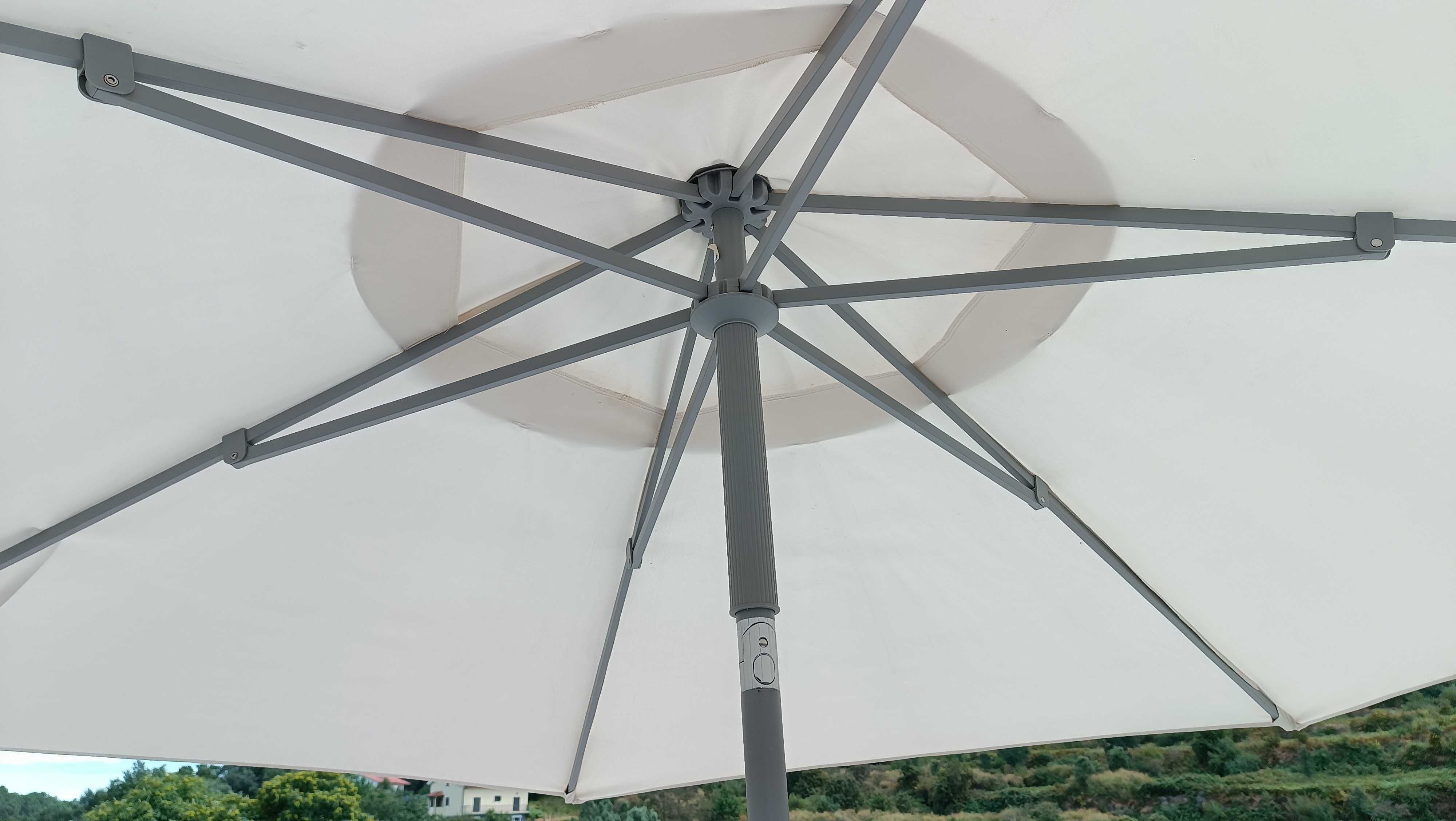 Guarda-Sol Beje-Cinza 3,0m