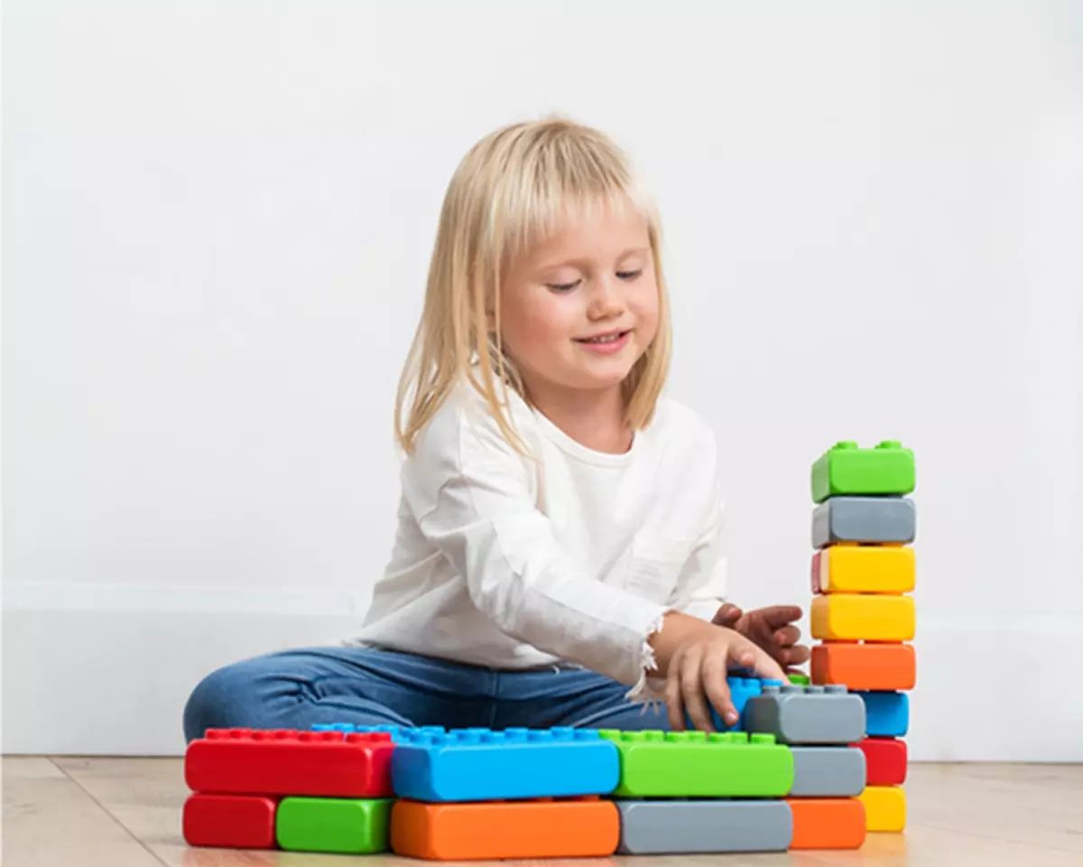Klocki budowlane Cegła Junior (110 elementów)