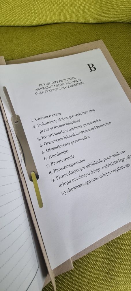Teczka na akta osobowe 47 sztuk
