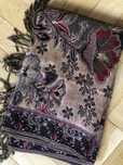 Szal paszmina pashmina i jedwab 180x70 duży