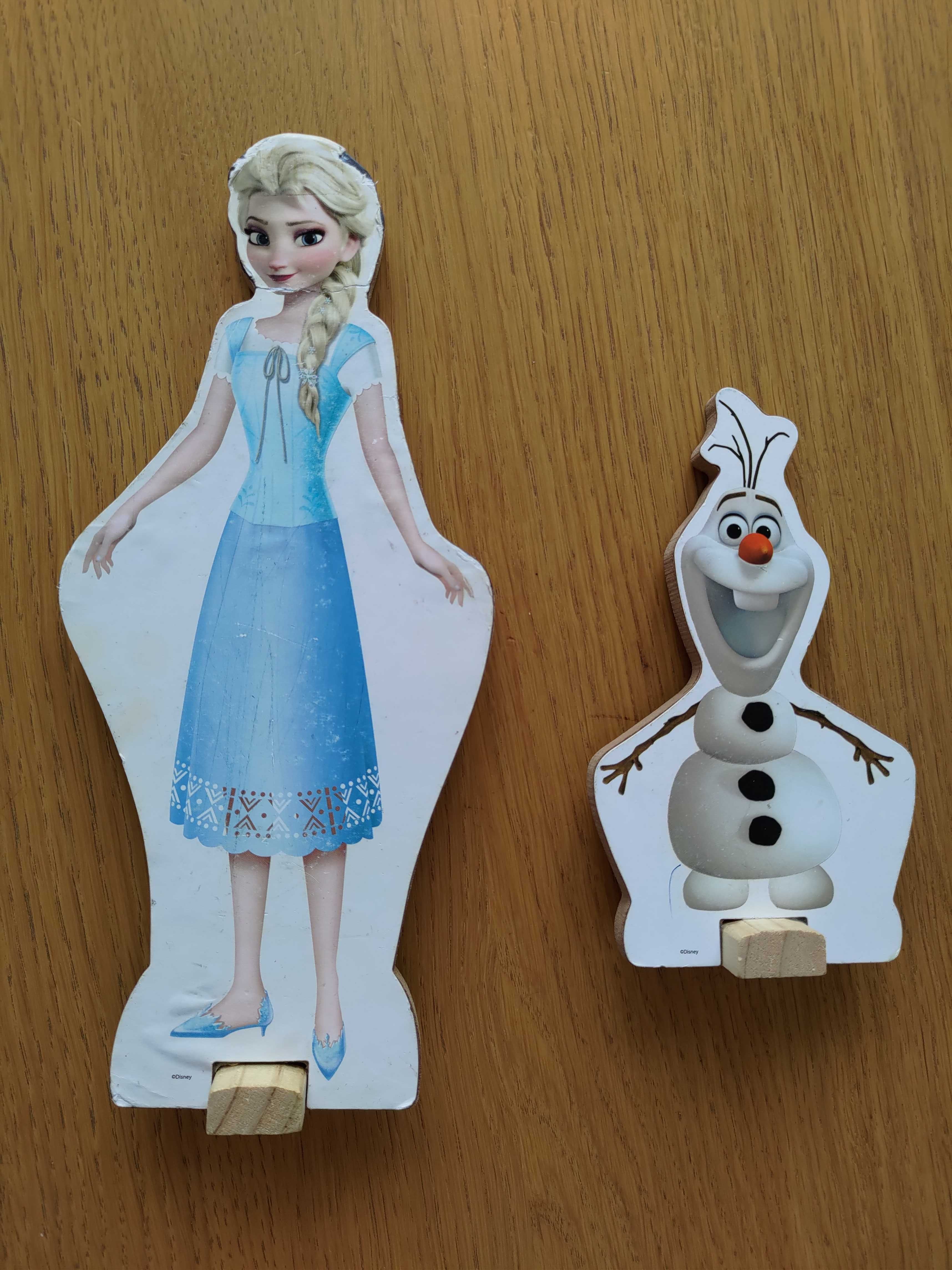 Kraina Lodu: Elsa i Olaf - zabawka drewniana z magnesami (35 szt)