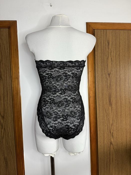 Czarne Koronkowe body sexy czarne body