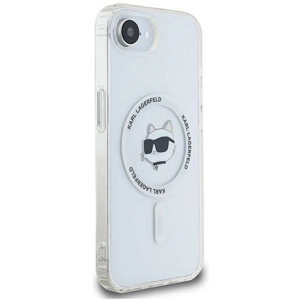 Etui Karl Lagerfeld IML Metal Choupette Head MagSafe na iPhone 16e - b
