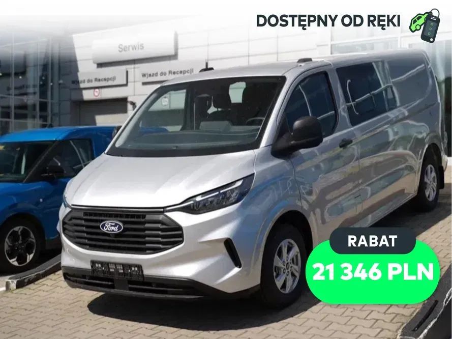 Ford Transit Custom  2.0 EcoBlue 320 L2H1 Trend (brygadówka) - Od ręki !