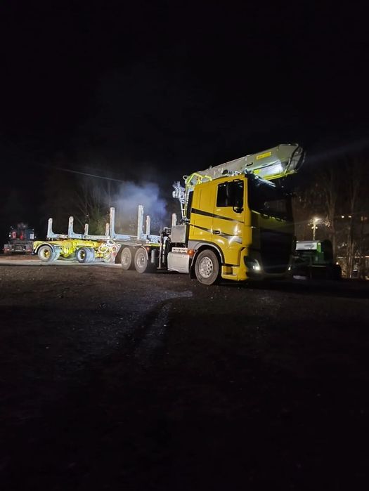 DAF xf 510  DAF xf 510 dźwig penz 30 + wózek doll z nakładka do kłody