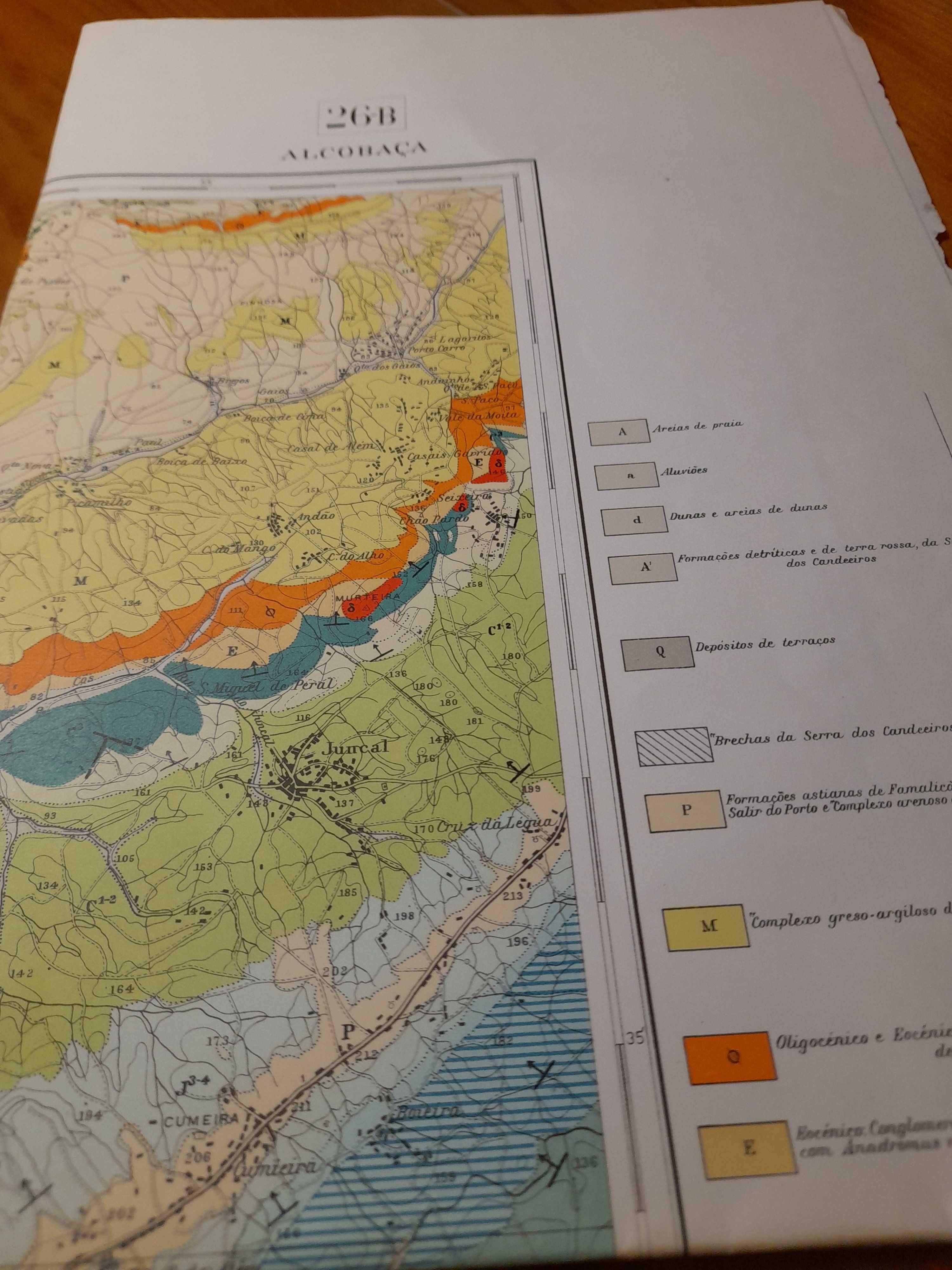 Carta geológica de Portugal-Alcobaça