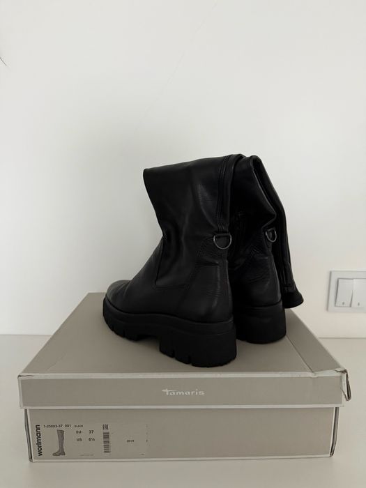 Шкіряні ботфорди