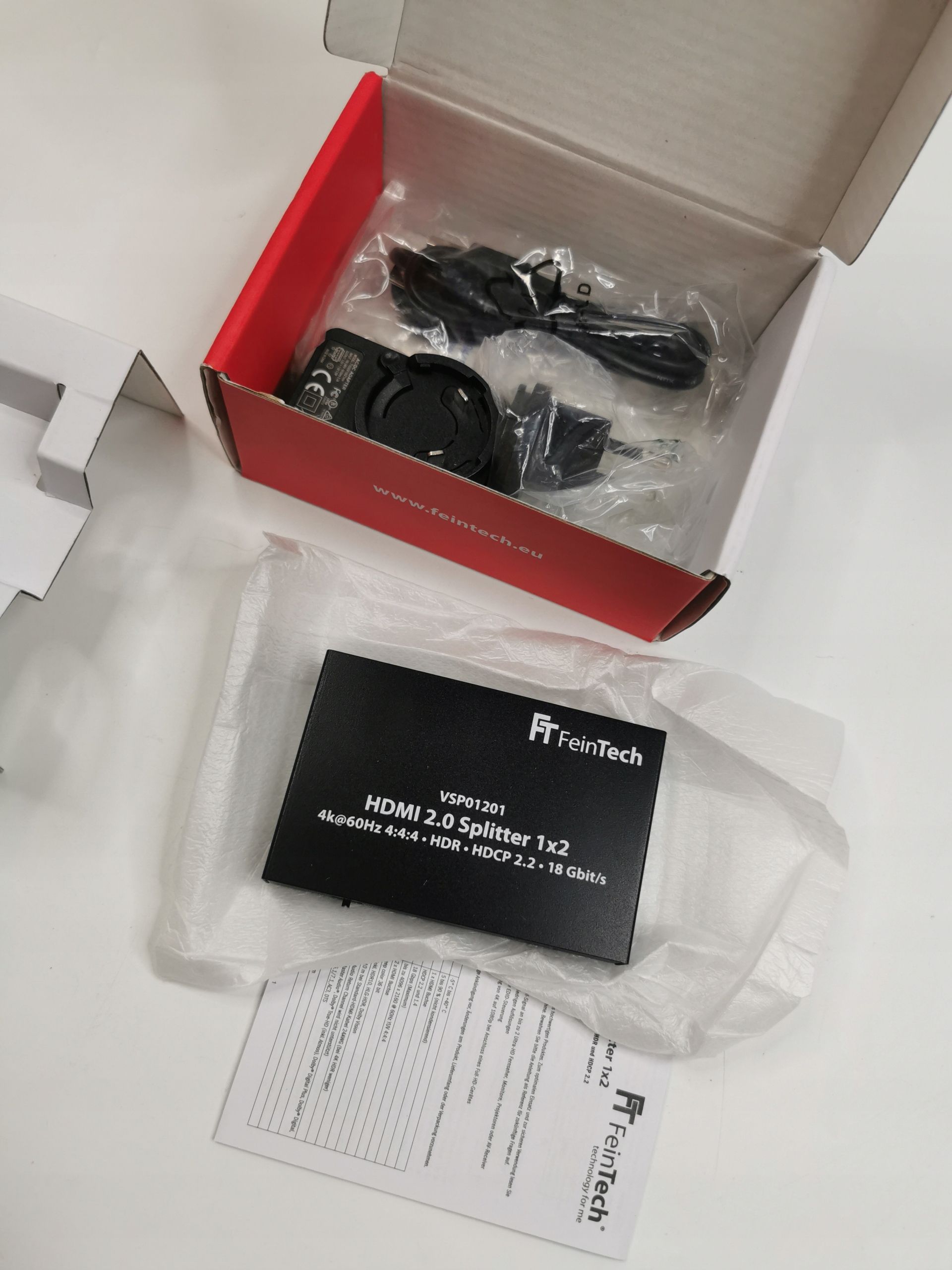 Splitter Feintech Vsp01201 Hdmi Czarny