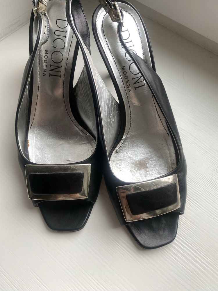 Czarne obcasy 37,5