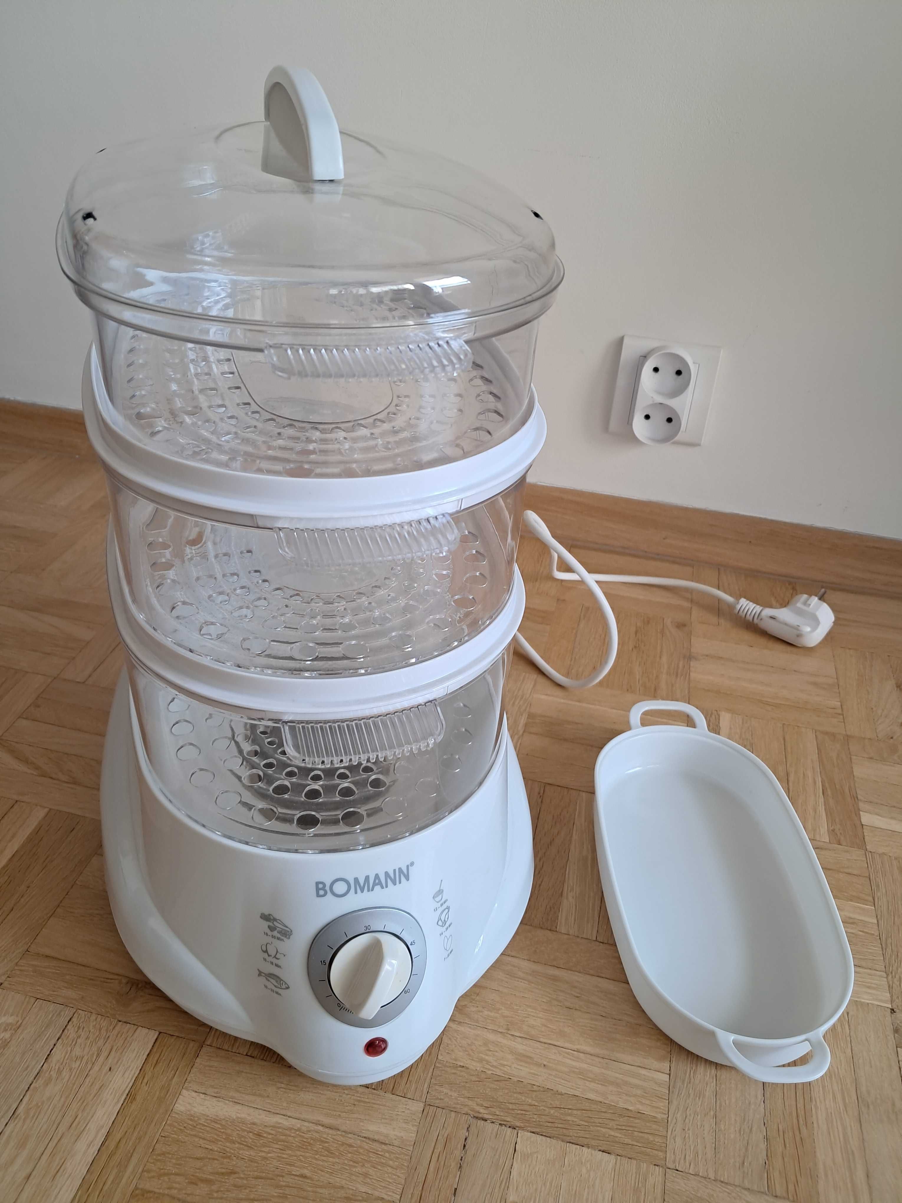 Parowar Bomann CB 1270, 3 poziomy, zdrowa żywność