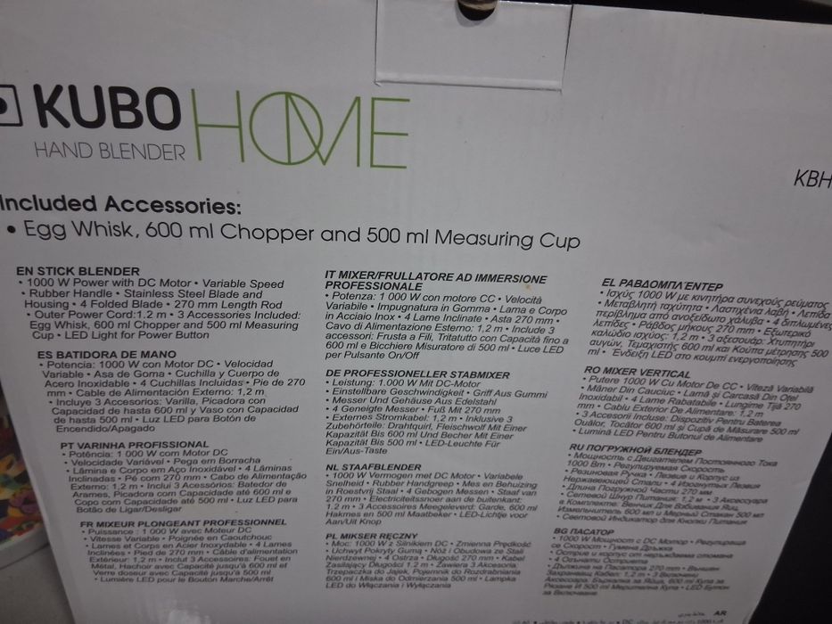 Varinha Mágica KUBO 1000 W com acessórios