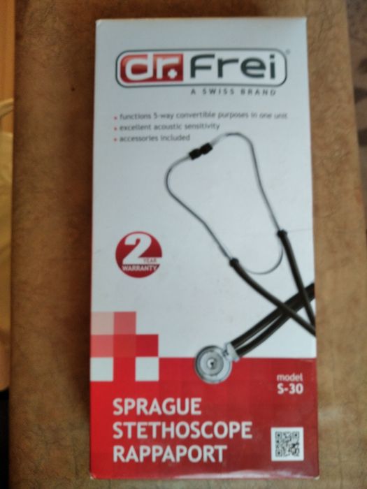 СТЕТОФОНЕНДОСКОП.Новый.Швейцария Черный