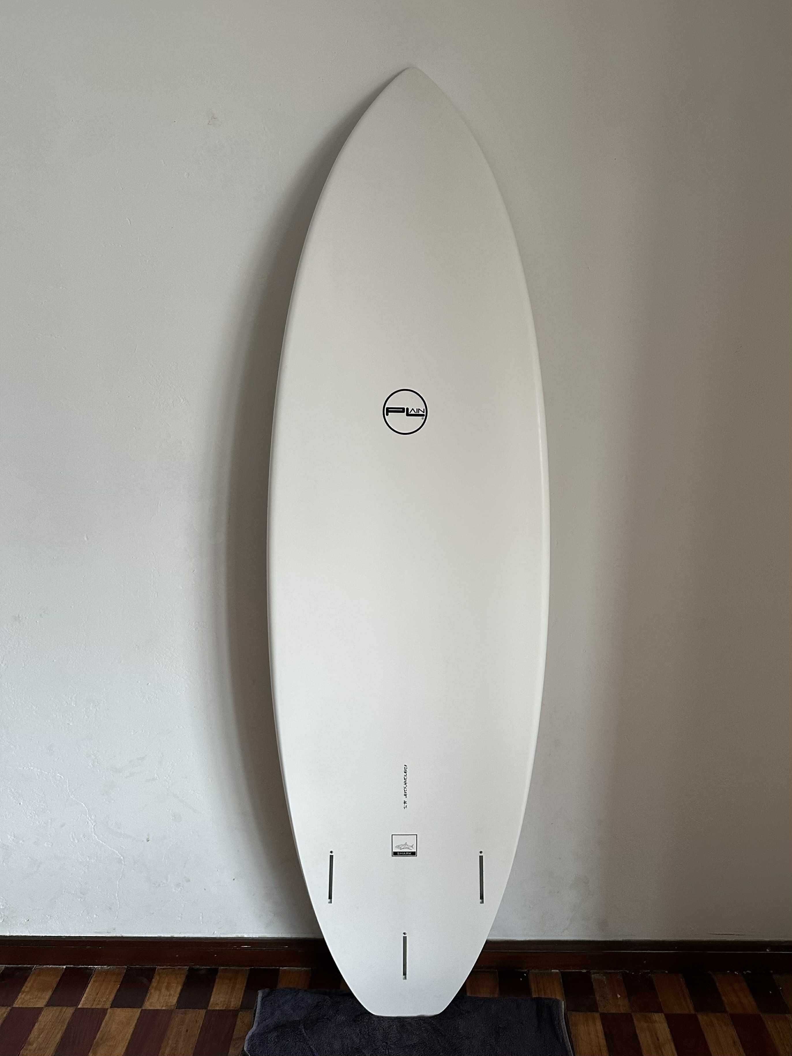 Prancha Surf Plain Shark Wood Deck 6'2