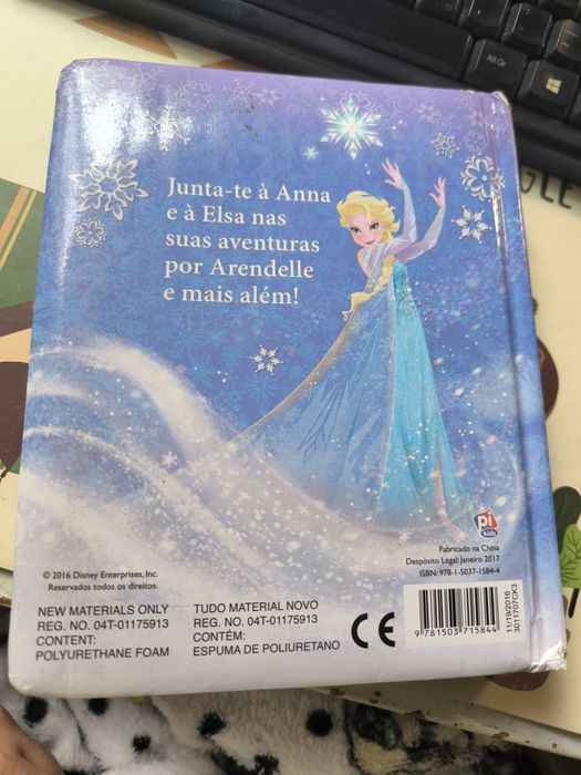 Livros infantis histórias Frozen rebuçado 4 anis